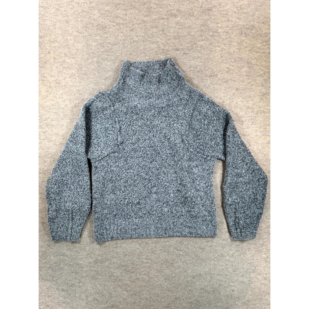 Universal Thread Goods Co Sweater Women Medium Gray Knit Mock Neck Nylon Stretch
